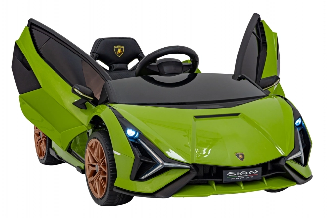 Lamborghini SIAN dětské auto na baterii s ovladačem – Zelené