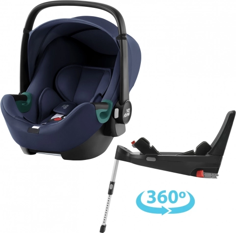 Autosedačka Britax Römer Baby-Safe 3 i-Size + základna Flex Base 5Z, indigo blue