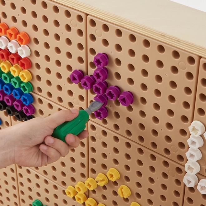 Masterkidz barevné šroubky do kreativní tabule STEM