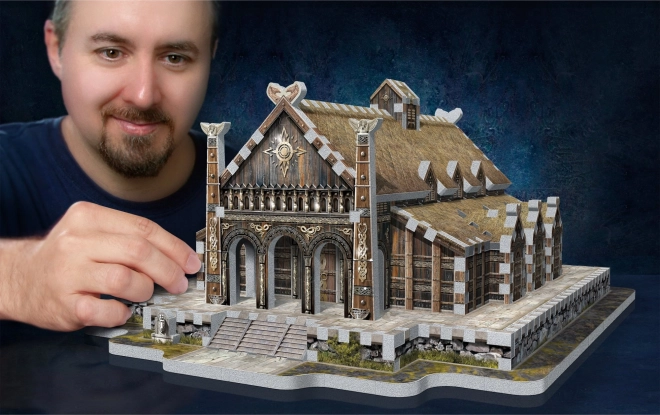 WREBBIT 3D puzzle Pán prstenů: Zlatá síň Edoras