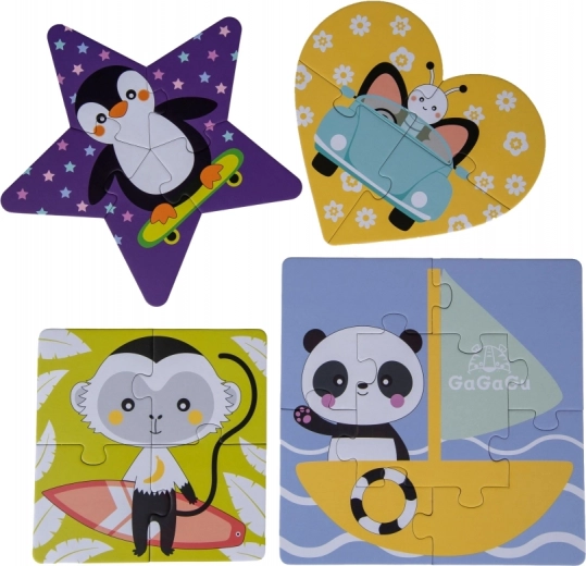 Krok za krokem: od 2 do 6 dílků