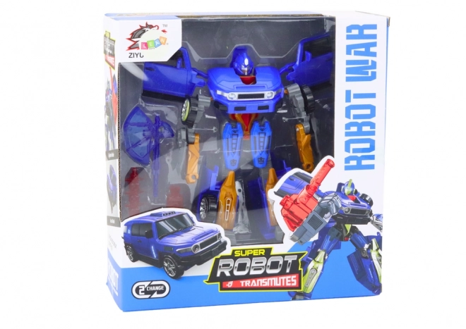 Robot Auto 2v1 Transformační příslušenství Zbraň modrá