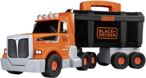 Kamion s nářadím a vrtačkou BLACK+DECKER, stavebnice pro děti 43 cm