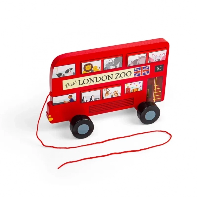 Tahací hračka Londýnský autobus Bigjigs Toys