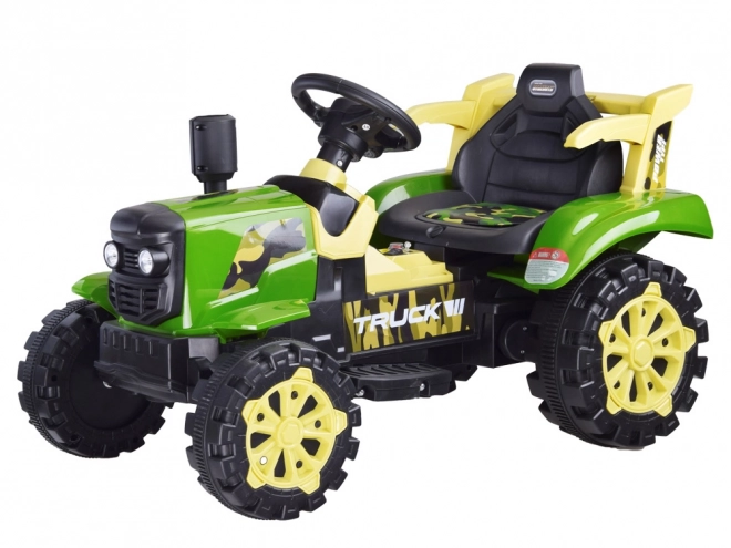 Traktor s přívěsem na baterii – Zelená