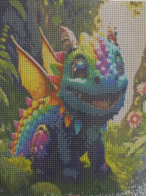 NORIMPEX Diamantové malování na plátně Kouzelní tvorové 1ks 23x30cm (mix)