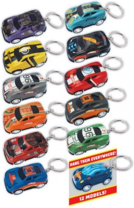 klíčenka Hot Wheels GT K‑Cars 3D PVC + kov