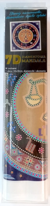 NORIMPEX Diamantové malování 7D Znamení zvěrokruhu: Váhy 30x30cm