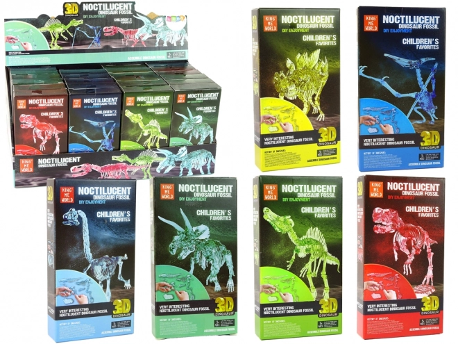 Skládačka Dinosaura Svítící ve Tmě