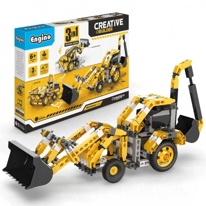 Stavebnice Engino Creative Builder Rypadlo-nakladač