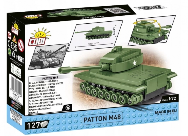 COBI 3104 Armed Forces Patton M48 , 1:72, 127 k