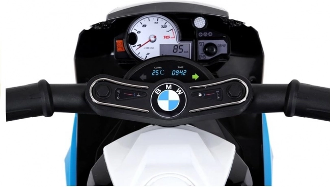 Motor na akumulátor BMW S1000RR tříkolový modrý