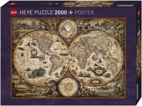 Detailní antická mapa světa