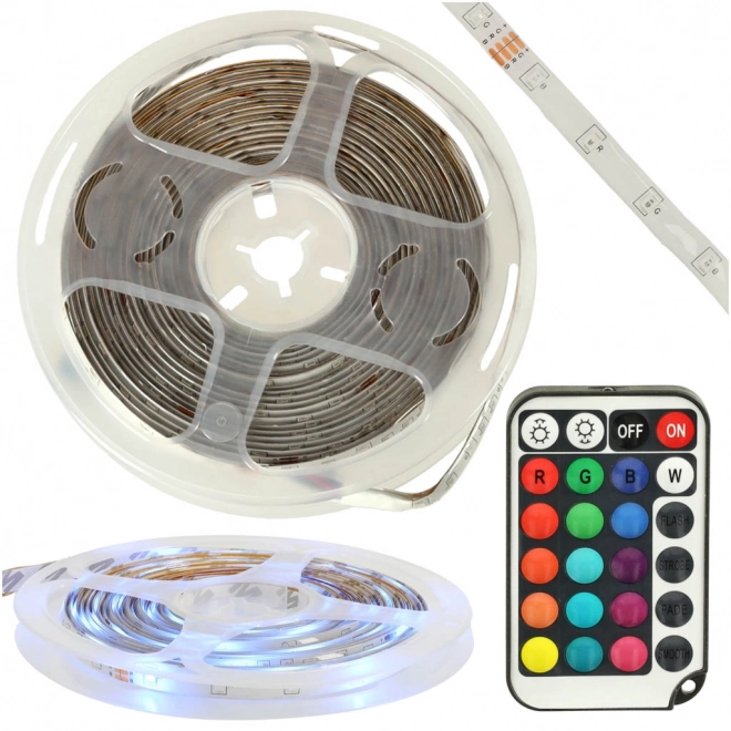 Vodotěsný LED pásek RGB s ovladačem 5m