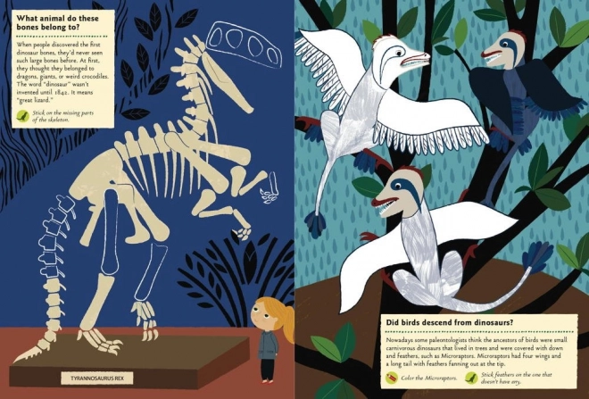 Chronicle Books Kniha aktivit se samolepkami My nature – V době dinosaurů