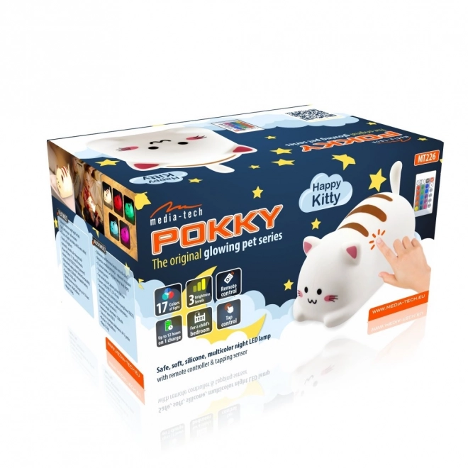 Noční lampička Pokky Happy Kitty MT226