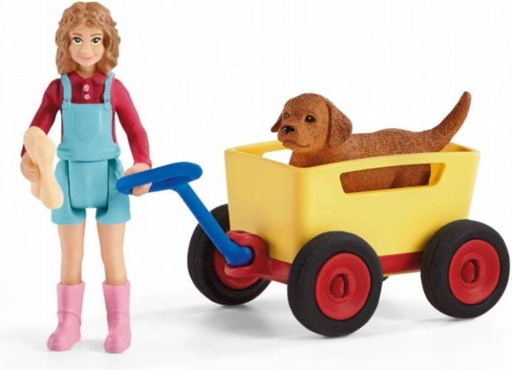 Roztomilý psík a kost jako doplněk