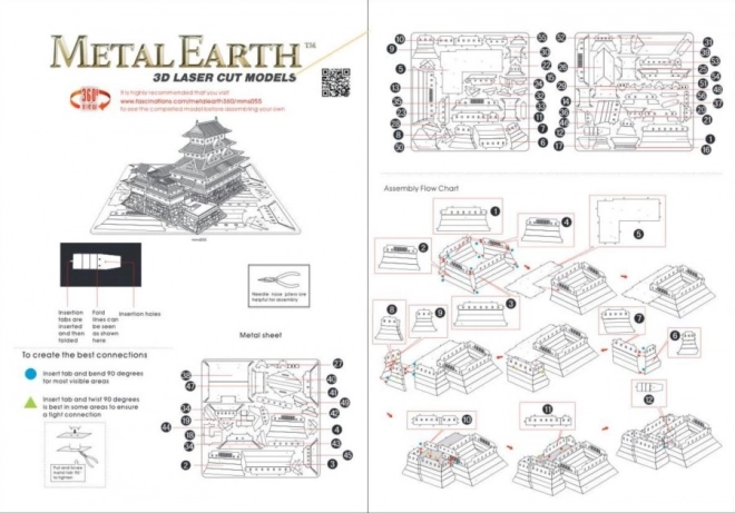 3D puzzle Hrad Himedži Metal Earth
