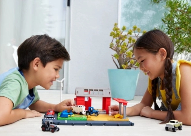 Matchbox sada farma zvířata traktor zvuk