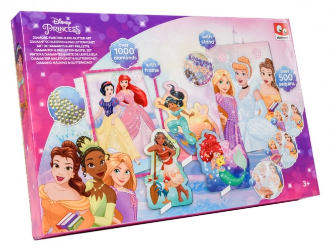 Disney Princezny kreativní diamantová mozaika