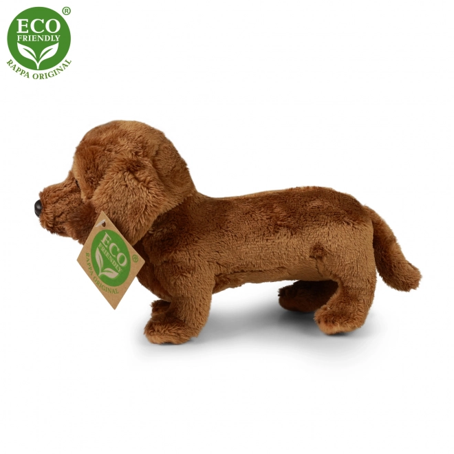 Plyšový pes jezevčík stojící 2dr. 19 cm ECO-FRIENDLY
