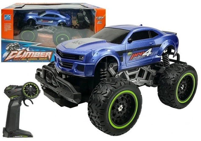 Dálkově ovládané R/C 6,5 km/h s vysokými koly – modré