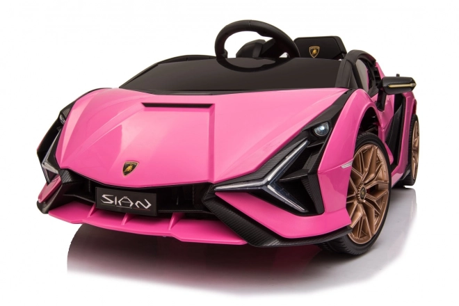 Lamborghini SIAN dětské auto na baterii s ovladačem – Růžové