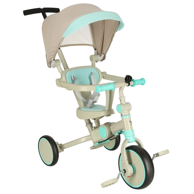 Tříkolka TRIKE FIX V4 se stříškou – Modrošedá