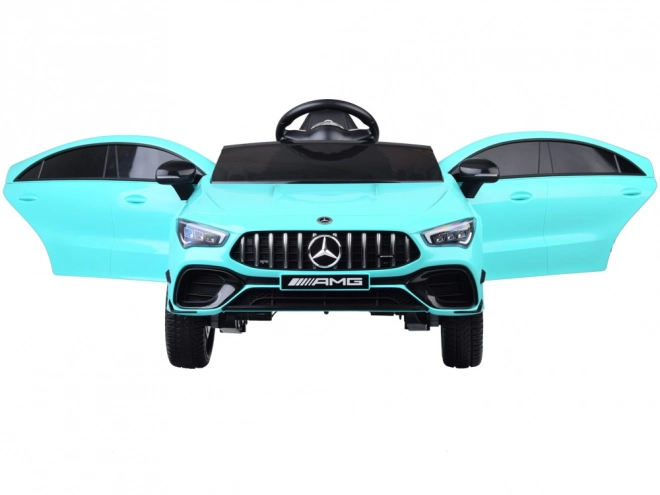 Dětské elektrické auto Mercedes AMG CLA 45s s houpacím efektem – Modrá