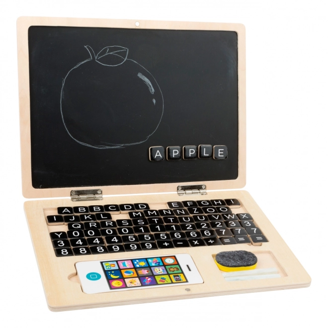 Dřevěný notebook pro děti Small Foot
