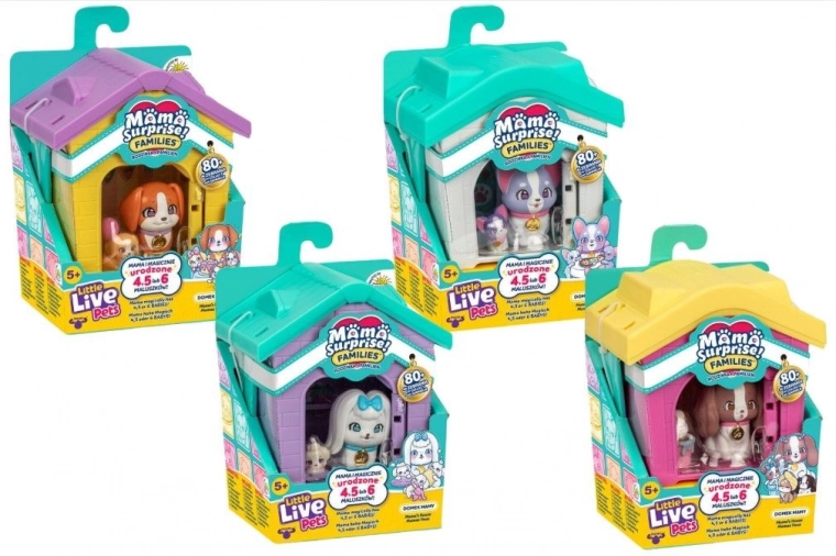 Little Live Pets Mama Surprise Families – domek pro maminku a štěňátka