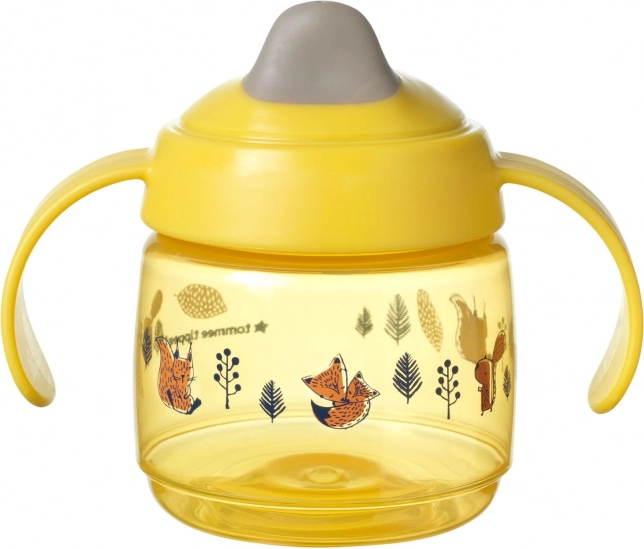 Netekoucí hrnek pro děti Superstar 190 ml, žlutý