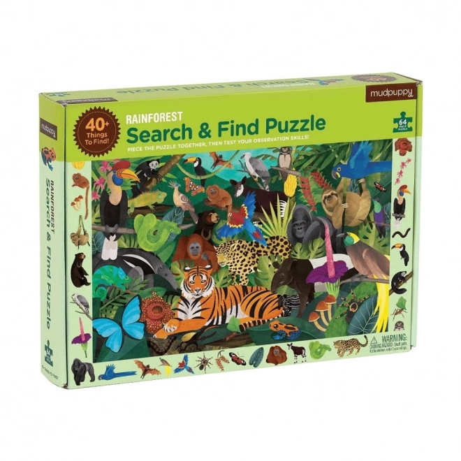 Puzzle Mudpuppy Hledání v deštném pralese