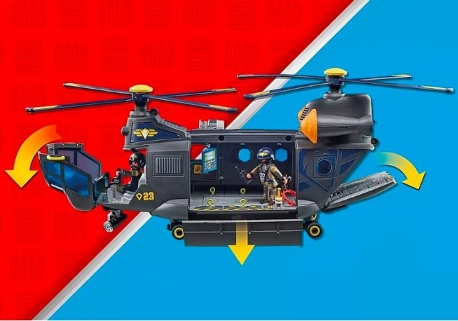 Playmobil City Action záchranný vrtulník jednotky speciálů