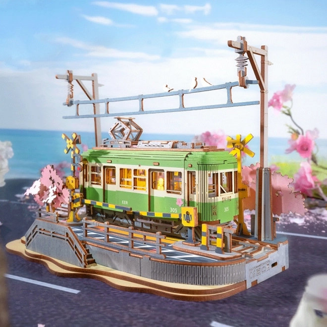 3D dřevěná skládačka Sakura stanice