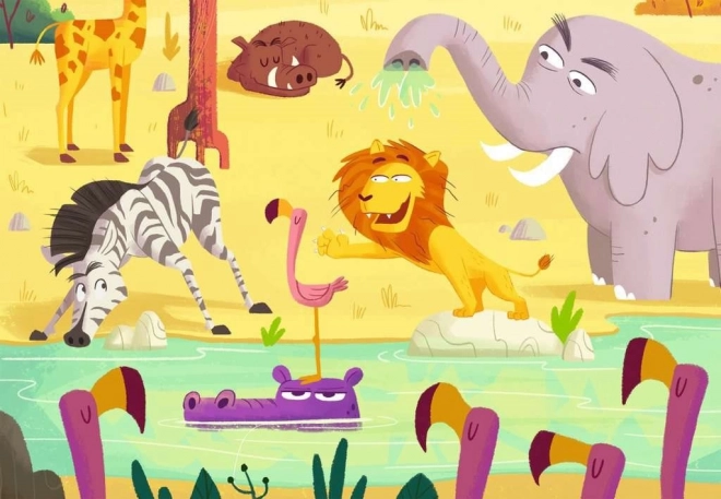 Puzzle & Play: Safari - RAVENSBURGER 2x24 dílků
