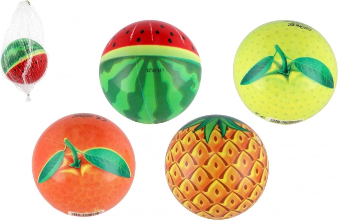 Ovocný míč 11 cm v síťce – 4 varianty