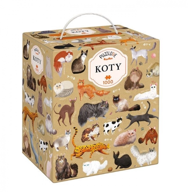 Puzzle Puzzlove Kočky 1000 dílků