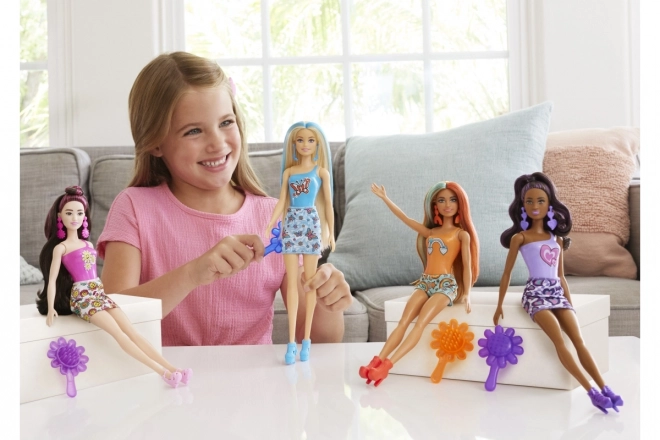 Barbie Color Reveal divoké vzory