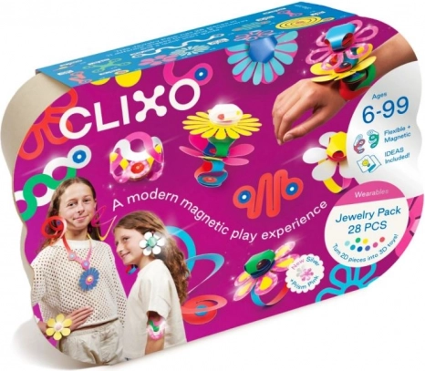 Clixo Jewelry Pack Kreativní sada kostek pro tvorbu šperků - 28 ks