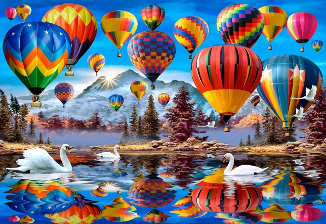 Dřevěné puzzle klidné cestování 2v1