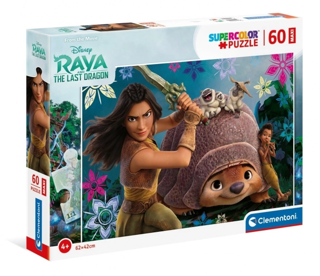 Raya a drak - puzzle MAXI 60 dílků