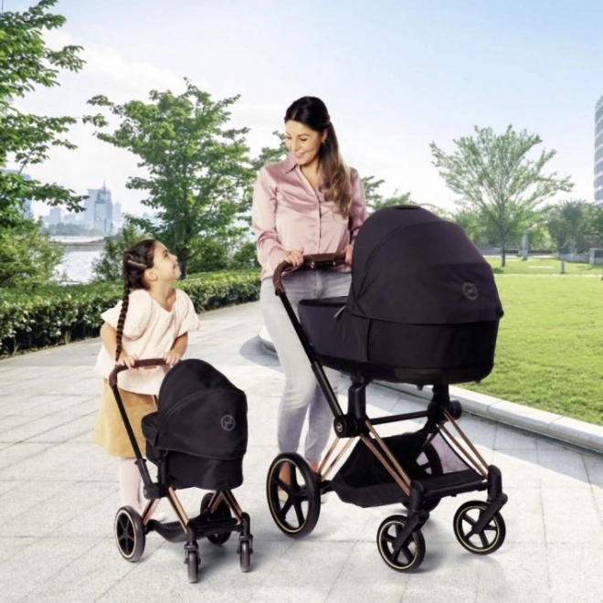 Kočárek pro panenky Cybex 3 v 1 Černý