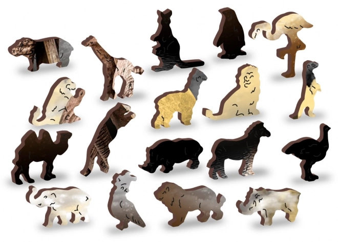 Dřevěné puzzle Sloní sny