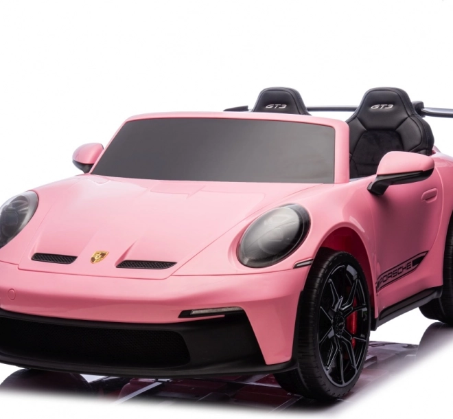 Dětské elektrické autíčko PORSCHE 911 GT3 s tabletem mp4 – Růžové