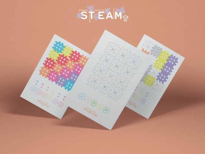 Konstrukční kostky Waffle mini pastel 500 kusů