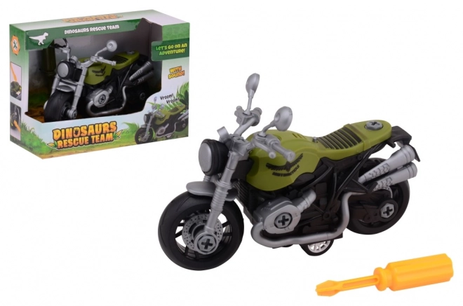 Terénní motorka do džungle se světlem a zvukem