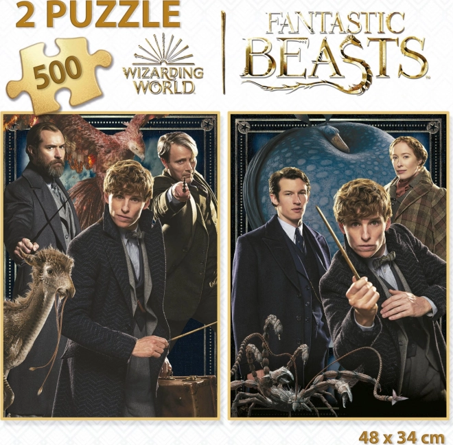 EDUCA Puzzle Fantastická zvířata 2x500 dílků