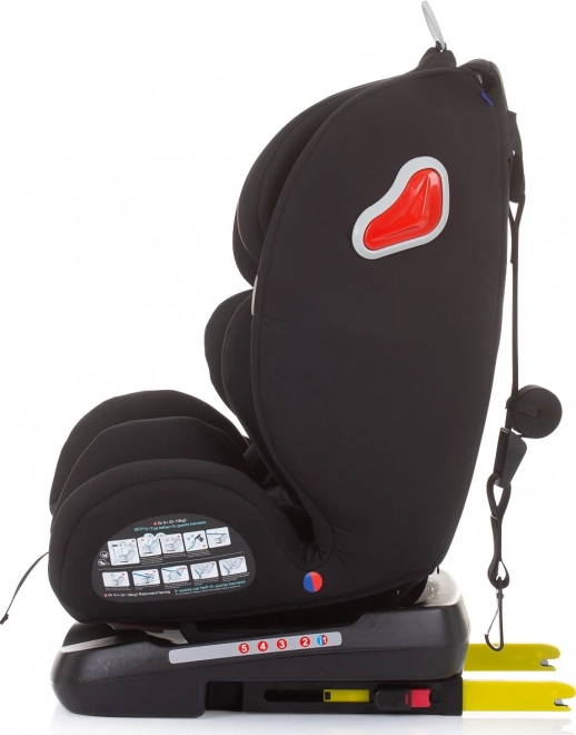CHIPOLINO Autosedačka Journey otočná 360 Isofix 0-36 kg – Ebony