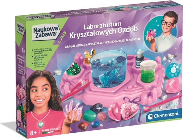 Naukowa Zabawa laboratoř křišťálových ozdob CLEMENTONI